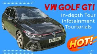 2024 VW Golf GTI  Super Indepth Tour amp Infotainment System Toutoruals  The Original Hot Hatch [upl. by Kolva116]