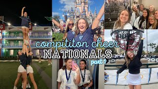 CHEERLEADING NATIONALS 🏆 at disney world part 1💙 [upl. by Niriam]