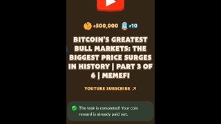 Bitcoins Greatest Bull Markets Biggest Price Surges In History  Memefi video code today 😁 [upl. by Leohcin]