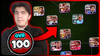 Sadece 100 OVERALL Futbolcular ile OYNADIM💯 eFootball Mobile 25 [upl. by Anairo]