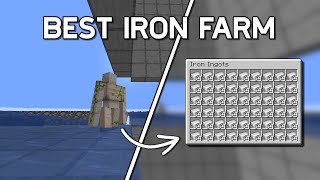 Best Iron Farm Minecraft Java 121  7000 Iron Ingots per Hour [upl. by Acemaj]