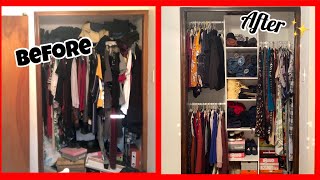 DIY SMALL CLOSET MAKEOVER FT CLOSET MAID  ORGANIZATION REMODEL amp CUSTOMIZATION  RishaaMariee [upl. by Myo]