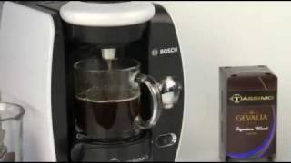 Making a Coffee with Tassimo Brewbot [upl. by Harness849]