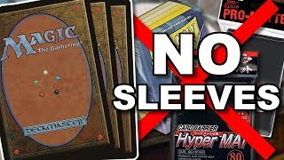 MTG  How to Shuffle Unsleeved Cards Without Bending [upl. by Whiteley]