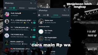 ROLEPLAYER Cara Bermain Rp wa penjelasan lebih lengkap [upl. by Caril]