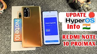 🇮🇳 OFFICIAL  Redmi Note 10 Pro HyperOS Update  Redmi Note 10 Pro Max HyperOS Update  THE END [upl. by Pearlstein]