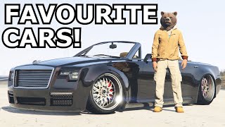 MY TOP 10 FAVOURITE CARS IN GTA ONLINE [upl. by Yra576]