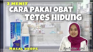 CARA PAKAI TETES HIDUNG  Tutorial mudah menggunakan obat Tetes Hidung [upl. by Eng889]