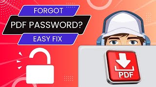 Forgot PDF Password How to Remove it Online [upl. by Oyek45]