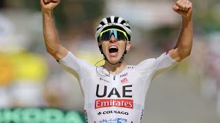 TOUR DE FRANCE 2024  Premier coup de force signé Pogacar vainqueur et en jaune après la 4e étape [upl. by Merritt]