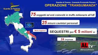 Pescara Operazione quotTransumanzaquot Guardia di finanza [upl. by Leumas]