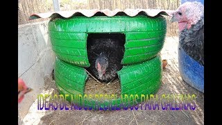 IDEAS de nidos para gallinas reciclados [upl. by Jet]