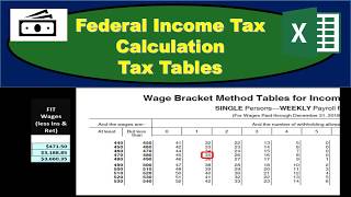 Federal Income Tax FIT  Payroll Tax Calculation [upl. by Nnaharas]