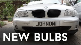 Fitting New LED and Chrome Bulbs  BMW 1 Series E87 [upl. by Iturk]