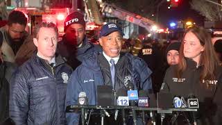 FDNY Commissioner Laura Kavanagh joins Mayor to provide update on building collapse in the Bronx [upl. by Ramat]