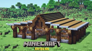 MAKING BARN FOR MY ANIMALS  MINECRAFT SURVIVAL  RA1DENN [upl. by Civ]