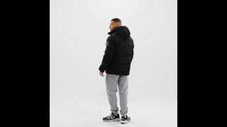 ZAVETTI CANADA Cavatalli Puffer Parka Jacket Hooded Jet Black Men  FootAsylum [upl. by Nylodnarb]