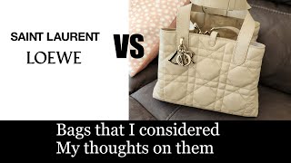 Designer bags I didnt buy and why DIOR YSL LOEWE [upl. by Patsy463]