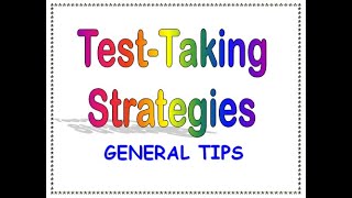 Recipes for Success Test Taking Strategies [upl. by Margo]