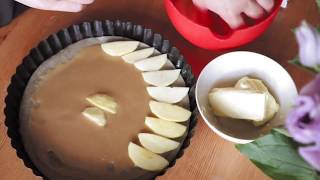 Caramel Apple UpsideDown Cake baking cake [upl. by Carlin438]