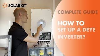 SOLARKIT  Deye inverter installation  a STEPBYSTEP guide [upl. by Luamaj]