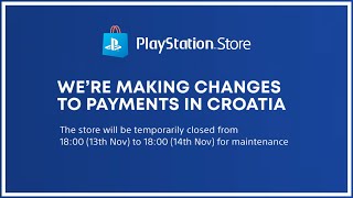 Important PS Store Update for Croatia  PS Store Hrvatska Euro [upl. by Chucho]