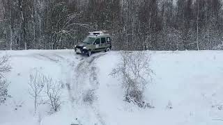 Renault Kangoo 4x4 winter renaultkangoo winter snow 4x4 4x4offroad [upl. by Jehoash95]