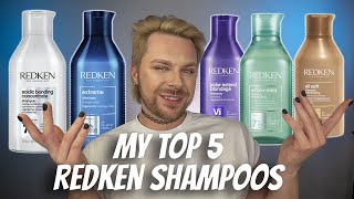 TOP 5 REDKEN SHAMPOOS  Best Shampoos For All Hair Types  Shampoos You Need To Try  Best Of Redken [upl. by Akcimahs852]