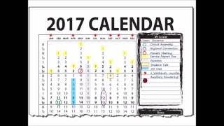 2017 Vertical Wall Calendar for calendar year January to December [upl. by Leacock301]