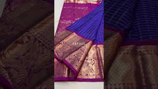 Rectangle box Jari body design traditional silk sarees shorts trending saree handloom silksaree [upl. by Tierell]