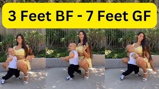 3 Feet Boyfriend 7 feet Girlfriend  Marie Temara amp Gabriel Pimentel  Ajab Gajab News [upl. by Linette209]