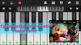 Uppenantha Ee premaki Intro SongARYA2 Piano coverpiano tutorial [upl. by Aenyl]