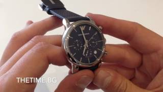 Emporio Armani AR1736 Chronograph Watch [upl. by Tertias366]