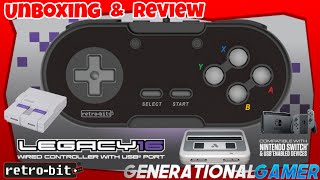 RetroBit Wireless Legacy 16 Reviewed on Super Nt and Nintendo Switch [upl. by Atteuqaj]