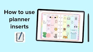 How to use planner inserts  Penly app tutorial [upl. by Atir]