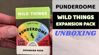 Punderdome Wild Things Expansion Pack  Unboxing [upl. by Vitia]