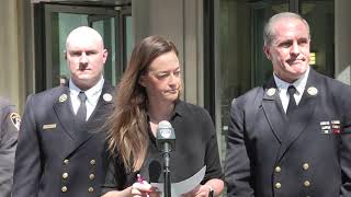 FDNY Commissioner Laura Kavanagh provides an update on recent lithiumion battery enforcement [upl. by Yelah]