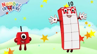 Les Numberblocks comptent de 1 aux 10 plus grands  Dessins animés mathématiques pour les enfants [upl. by Ailuy854]