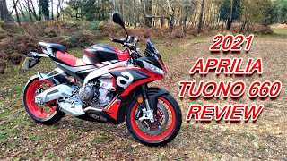 ★ 2021 APRILIA TUONO 660 REVIEW ★ [upl. by Lyrahs286]