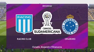 FINAL SUDAMERICANA RACING x CRUZEIRO  PES 2020 [upl. by Stronski]