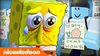 SpongeBob Loses Gary In Video Game World 🐌 “Gary Come Home” Music Video  Nickelodeon [upl. by Channing555]