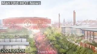 First look at Manchester Utd’s proposed Old Trafford regeneration on freight terminal site [upl. by Nitsugua]