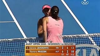 Jelena Jankovic vs Tamira Paszek 2008 Australian Open R1 Highlights [upl. by Gurias]