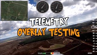 🛩️ Telemetry overlay testing [upl. by Zebe98]