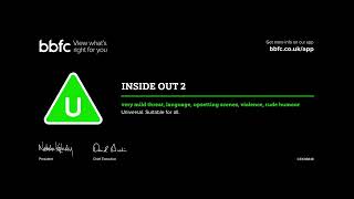 Inside Out 2 4K  BBFC Black Card [upl. by Ardnoik299]