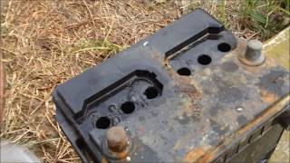 Car Battery Repair After Sitting 10 Years How To Basic Home Products [upl. by Ethelbert]