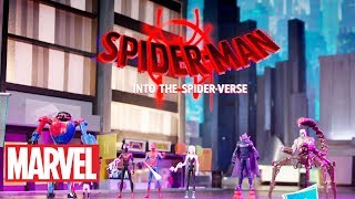 Marvel  SpiderMan Into the SpiderVerse Action Figures Official Spot [upl. by Nonregla]