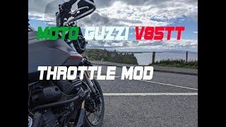 Moto Guzzi V85TT Throttle Modification  LIGHTER ACTION [upl. by Alix]