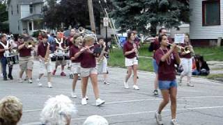 Fairport Harbor Oh Mardi Gras Parade High School Band 2009 [upl. by Fishman]