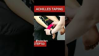 Achilles Tendon Taping kinesiotaping [upl. by Uaerraj]